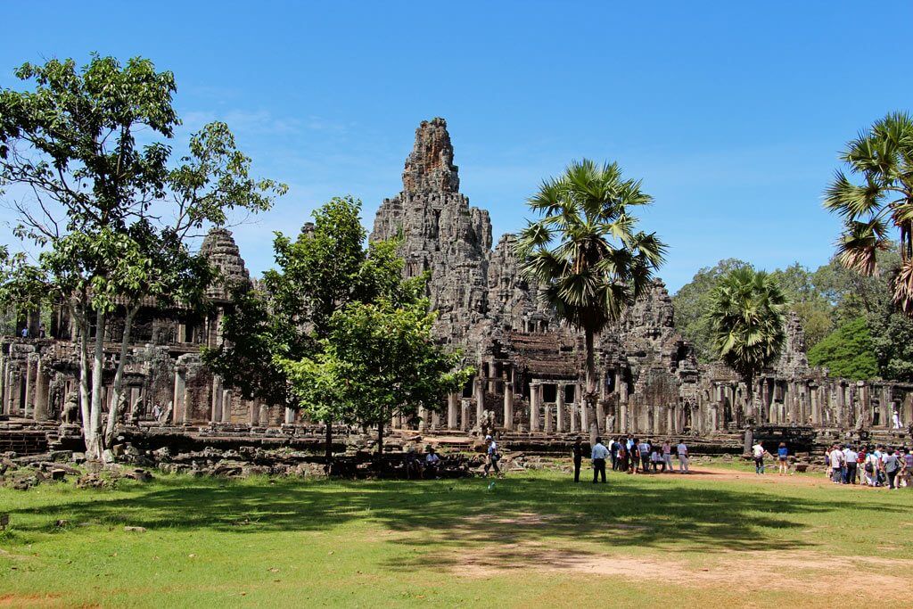 Der Bayon Tempel - das Zentrum der Stadt Angkor Thom