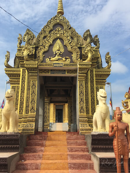 der buddhistische Tempel Wat Pothiyaram oder Wat Chash, Pnom Penh,  Kambodscha, Asien